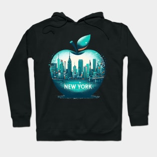 The Big Apple New York Abstract Cityscape Hoodie